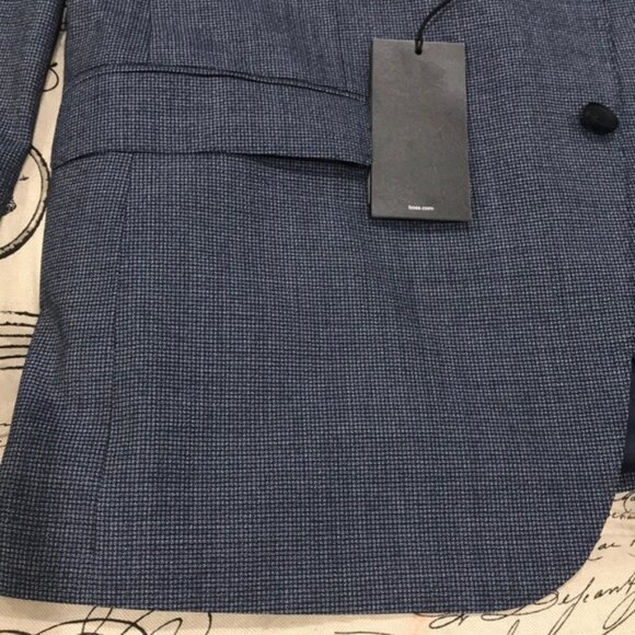 HUGO BOSS Novan Slim Fit Houndstooth Wool Coat - Picture 7 of 13